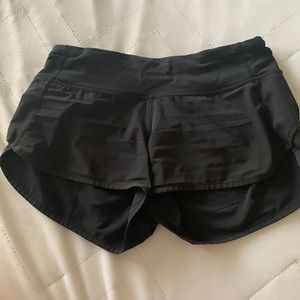 Black Lululemon speed up shorts